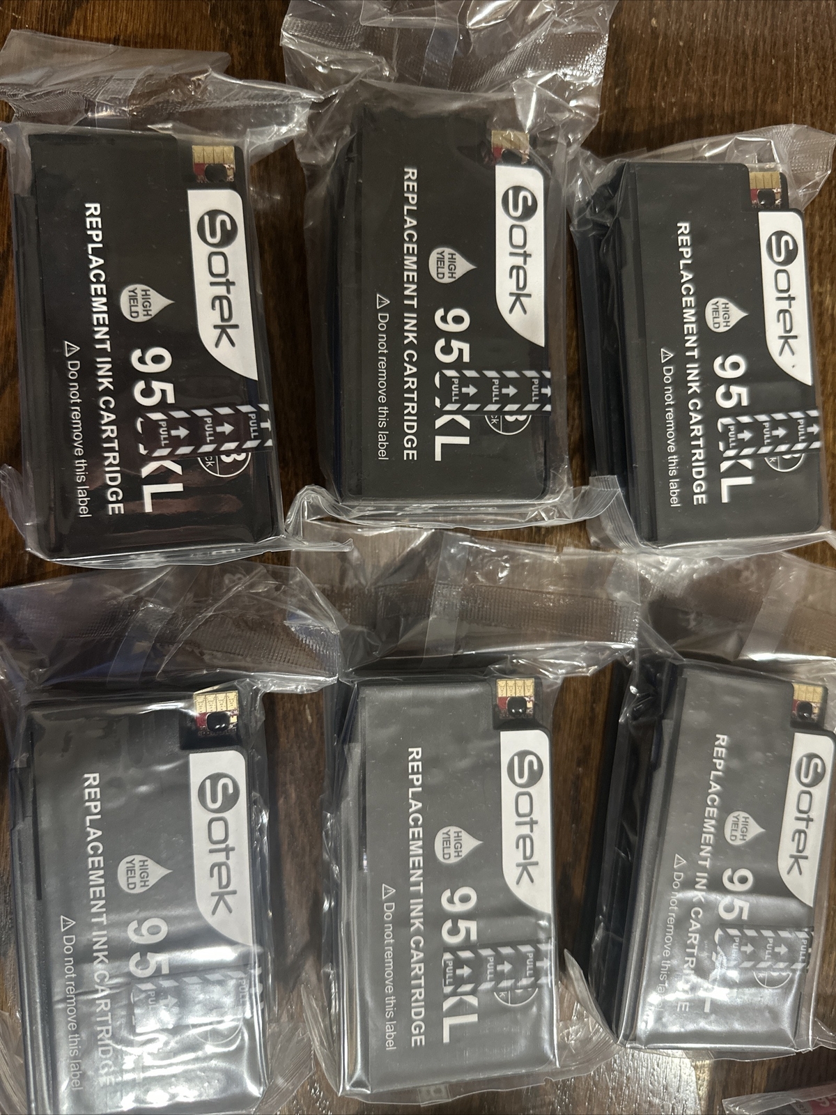 Sotek 950XL Black Replacement INK Cartridges Computer Printer NEW Lot of 6
