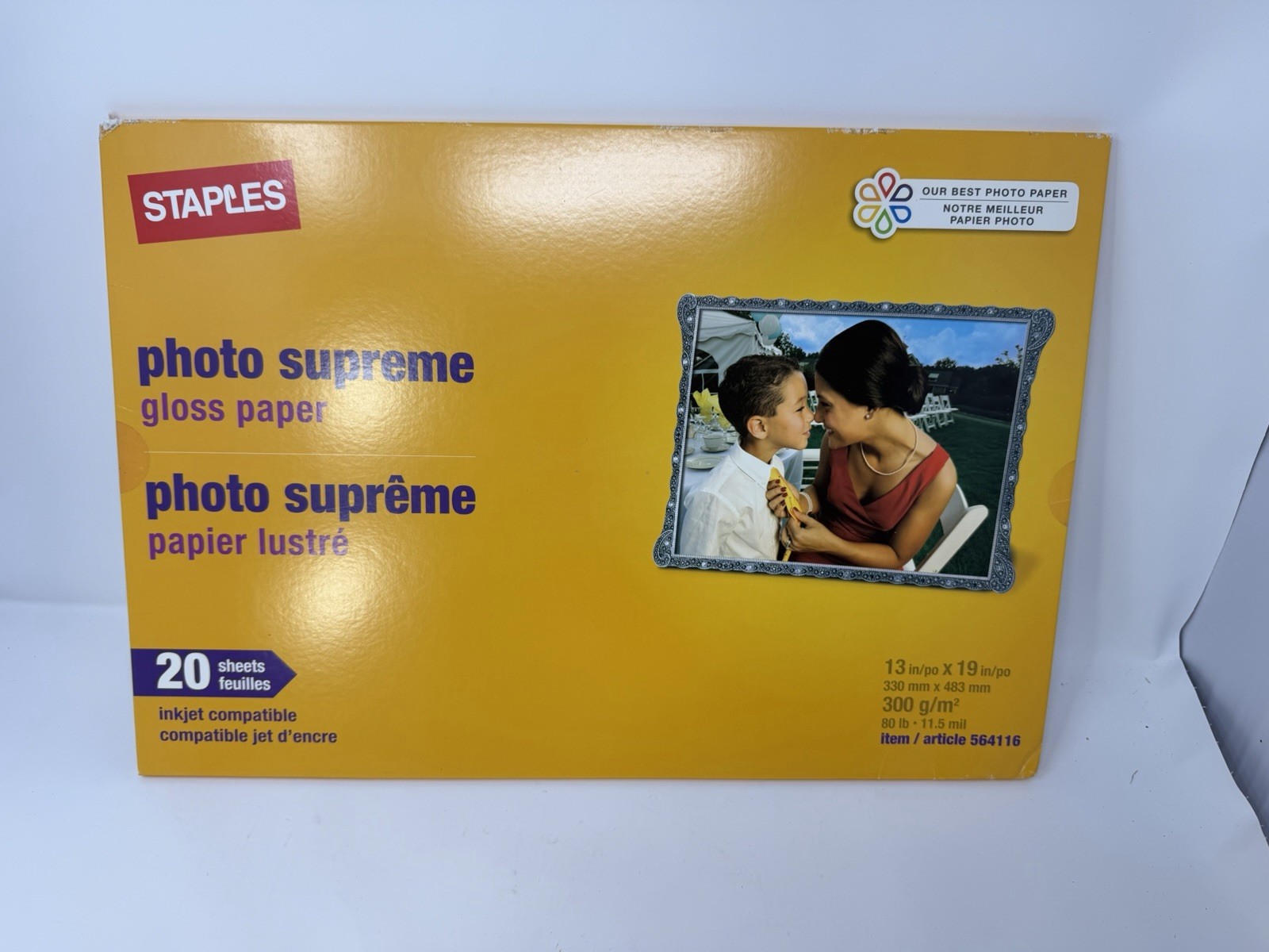 Staples Photo Supreme Double-Sided Matte Paper 13x19 Inkjet Printer 18/20 Sheets