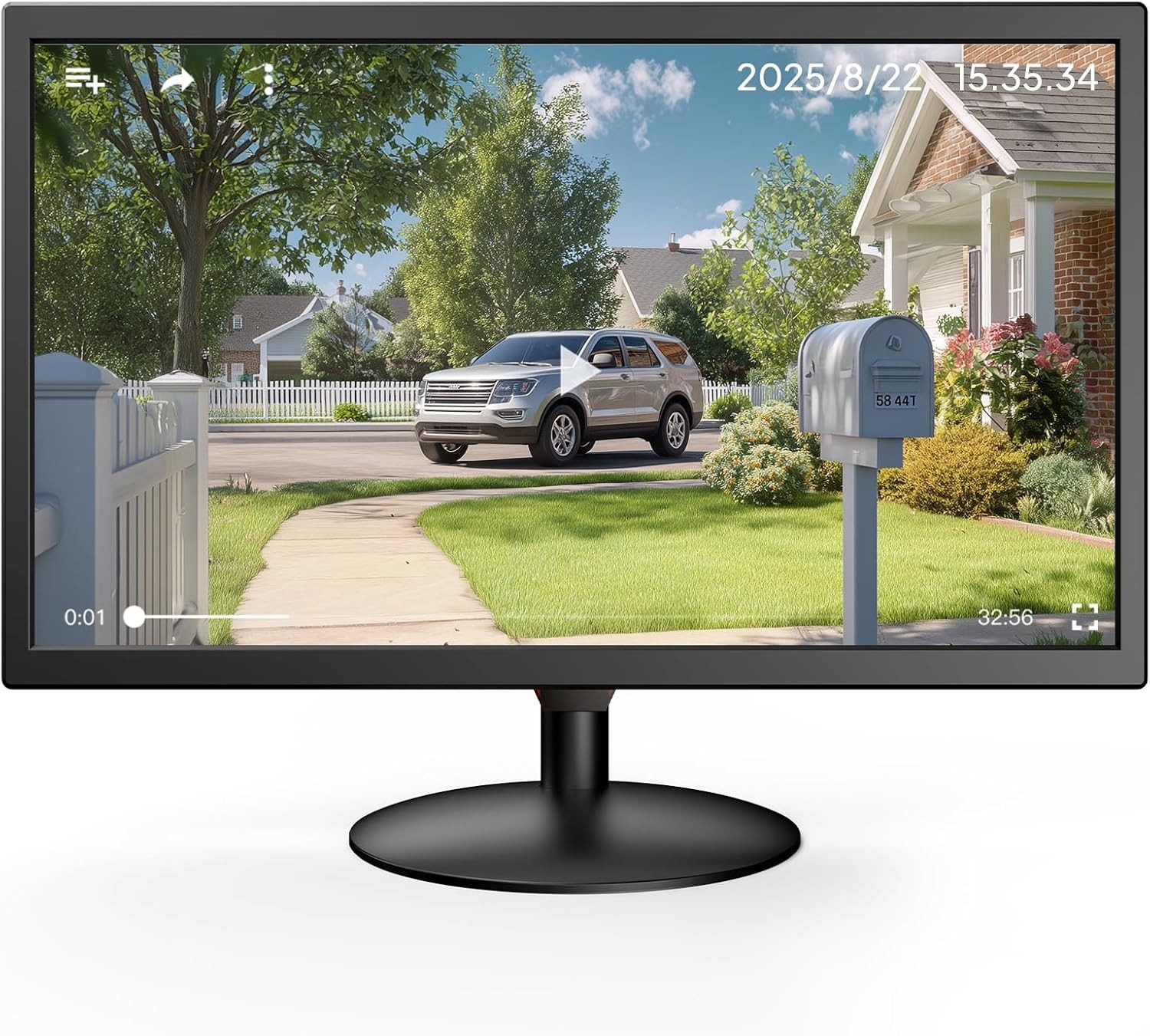 22" 1920x1080 CCTV Monitor Security Camera Screen HDMI VGA AV BNC Video Monitor