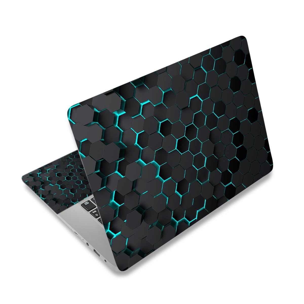 NXZGO 12.1-15.6 Inch Laptop Skin Decal, 12" to 15.6", Black Honeycomb