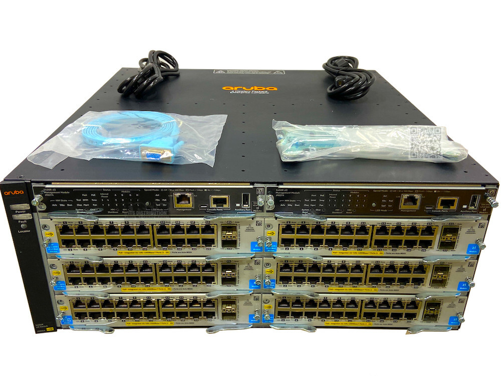 J9850A I LOADED HPE Aruba 5406R zl2 Switch CTO 2x J9828A 6x J9536A 2x J9827A