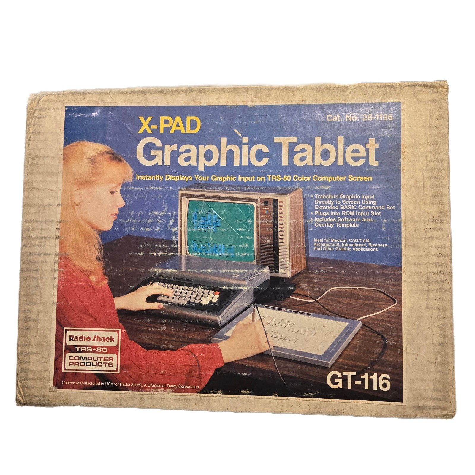 TRS-80  Graphic Tablet  X-PAD Radio Shack GT-116 Brand New Computer Vintage