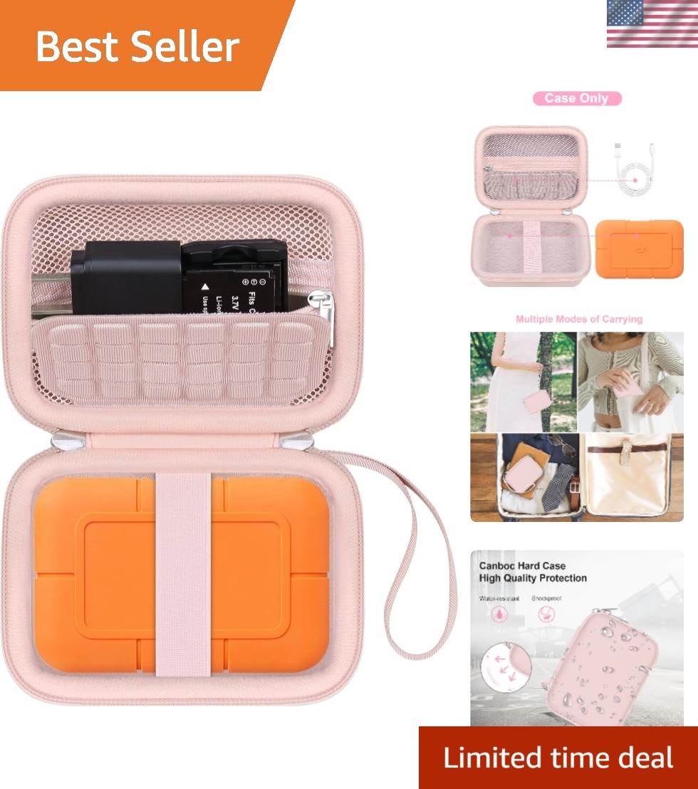 All-in-One LaCie Rugged SSD Case - Includes Accessory Pocket and Foam Protection