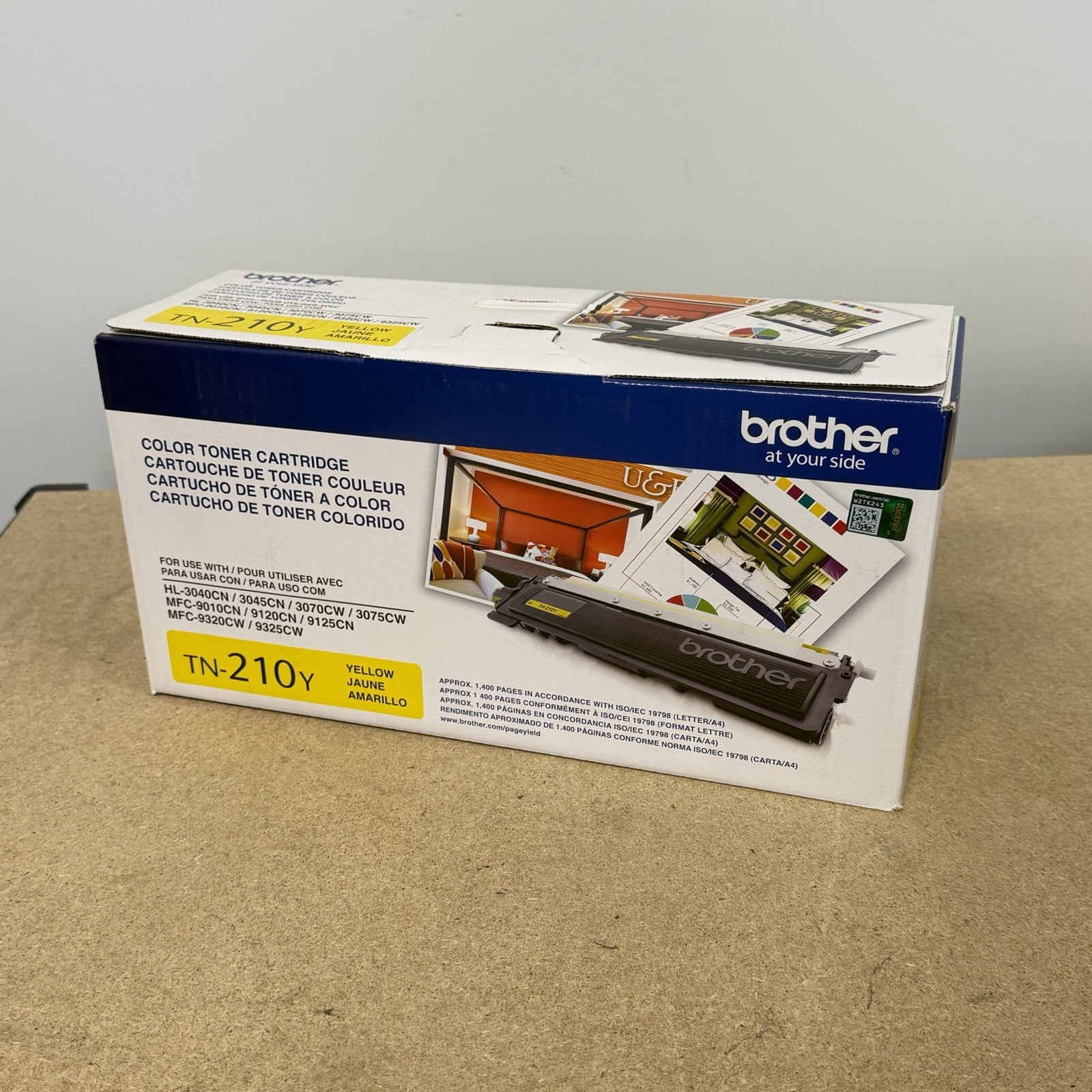 Brother TN210Y Yellow Toner Cartridge Genuine Laser Printer Toner Plus