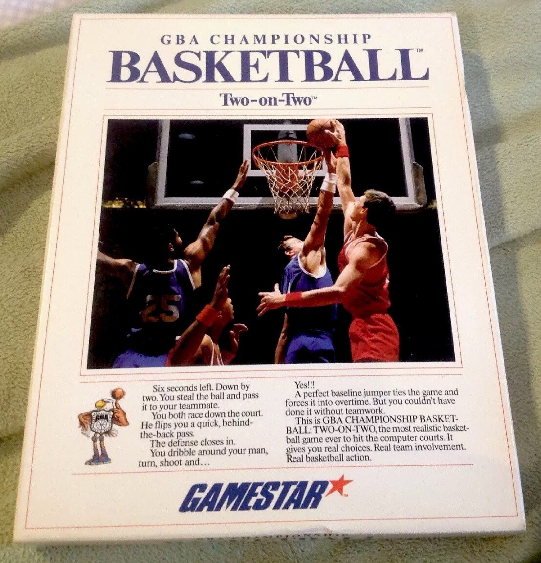 GBA Championship Basketball Commodore 64 Complete Tested In Excellent Condition
