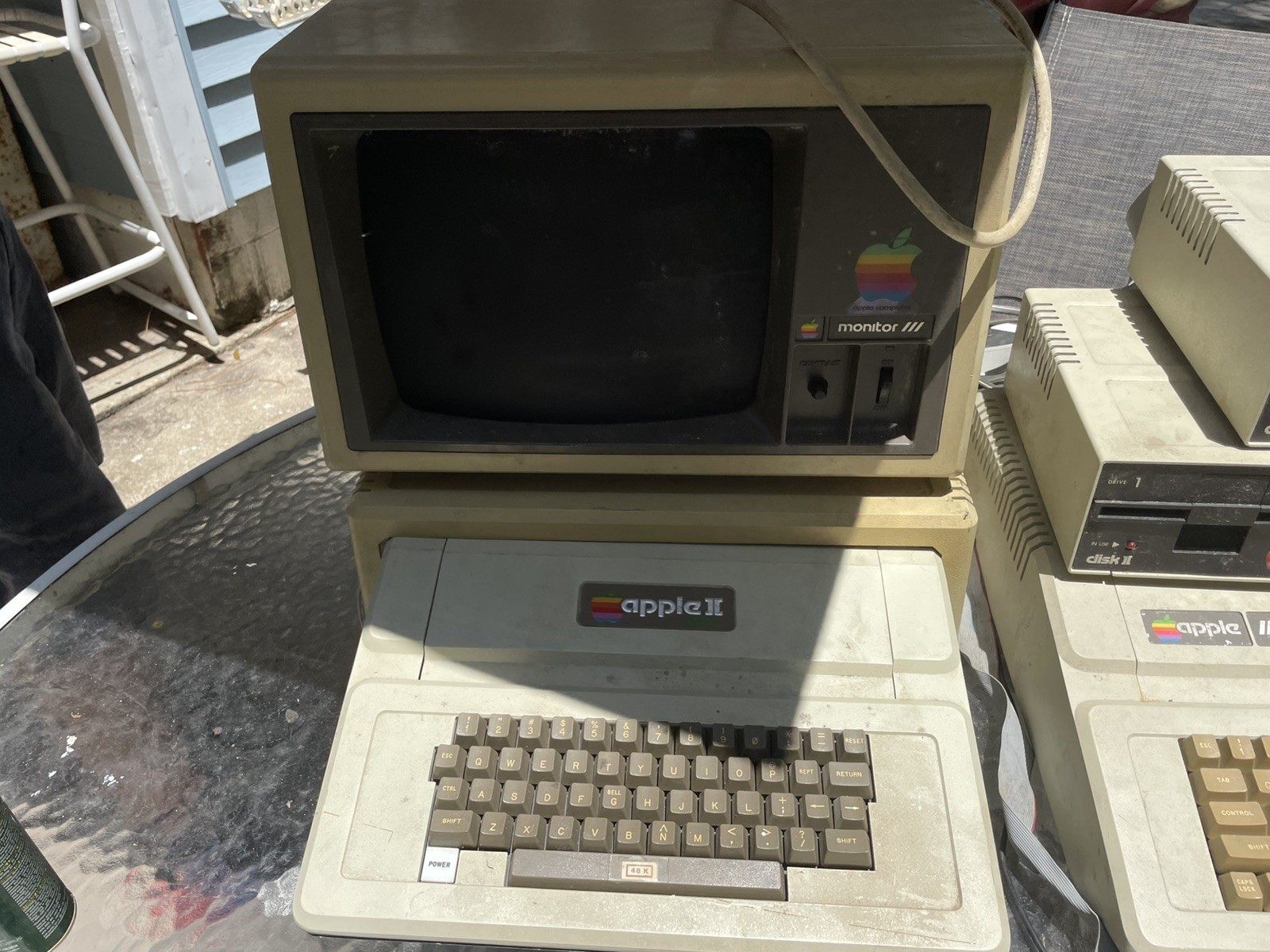 Vintage Apple IIe and II Plus Computer - Tested & Working w/ Monitor III 