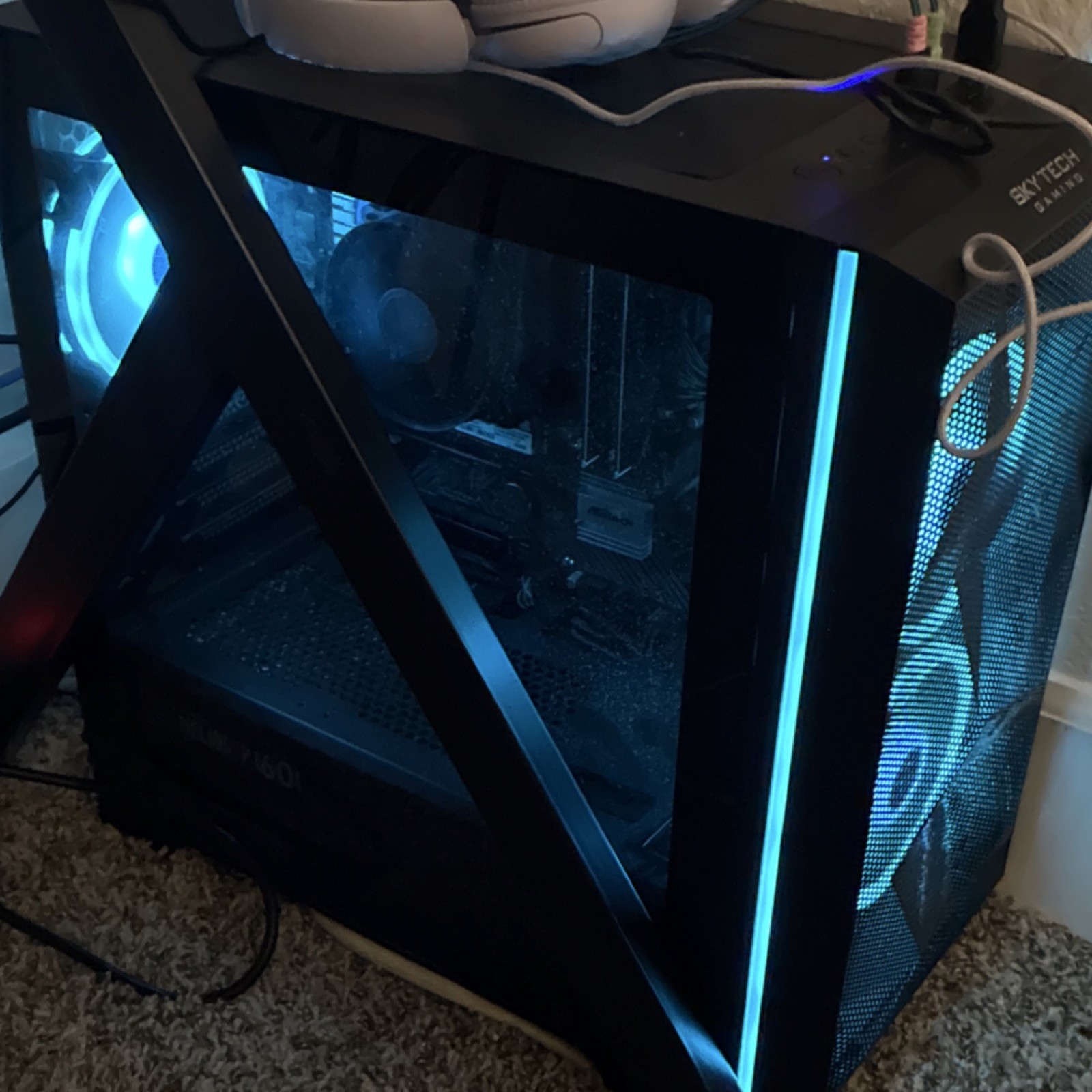 Skytech Gaming Desktop Tower PC Black RGB Lighting Computer for Gaming