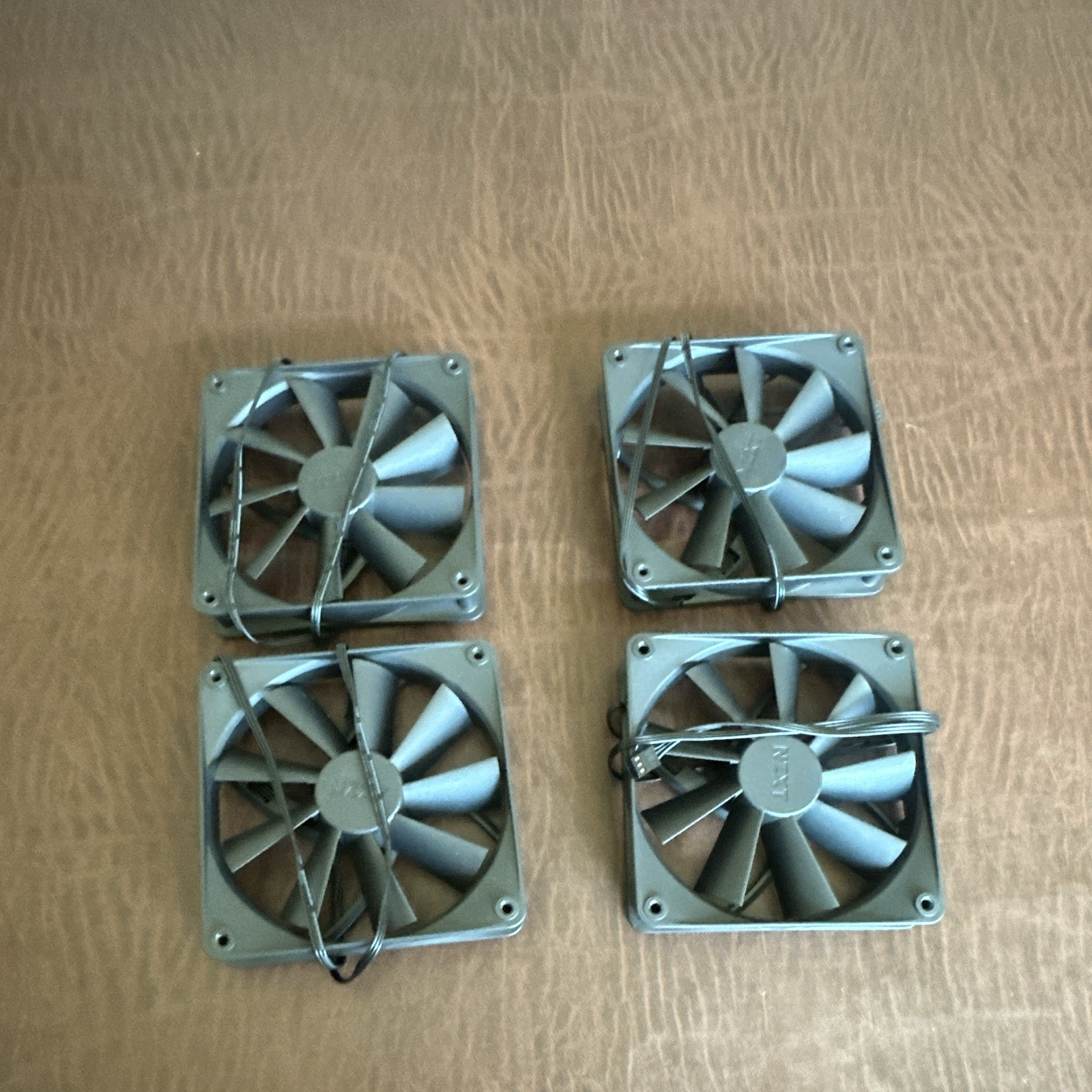 NZXT 120mm Black Case Fans 3-Pin 12V Fluid Bearing RF-AP120-FP Lot 4