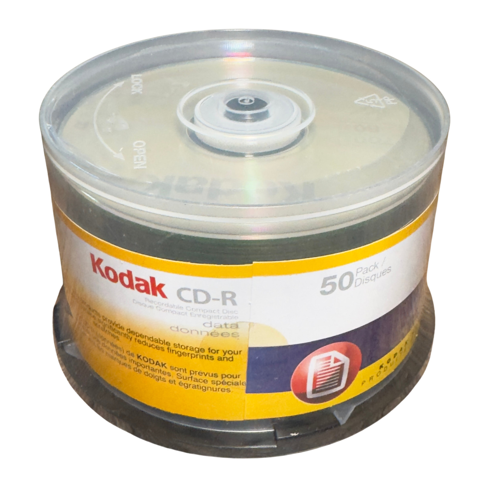 Kodak Blank 48X CD-R 80min 700MB Media Disc | Pack of 50 | UNOPENED