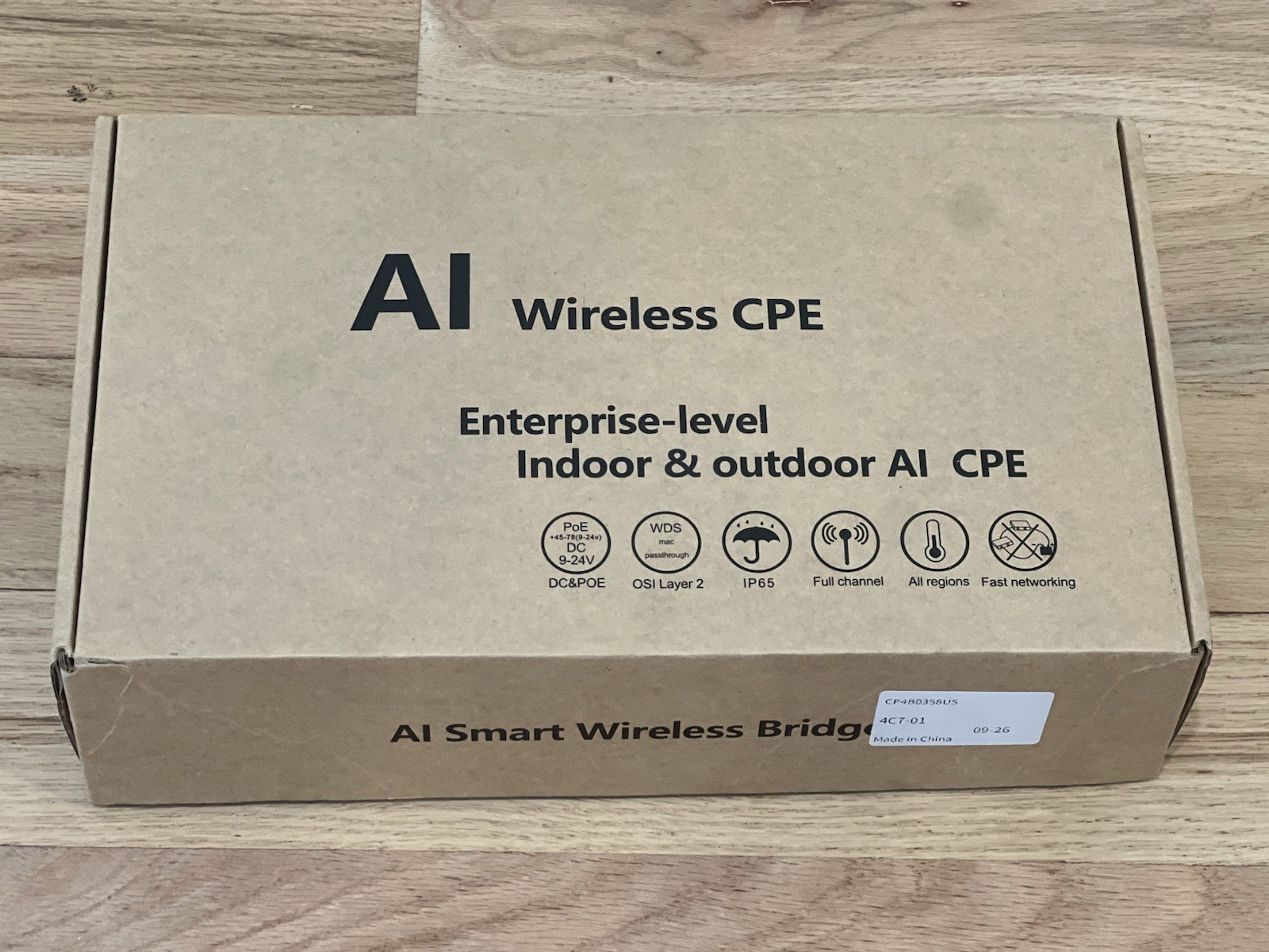 Adalov CPE469 Gigabit Wireless Bridge: Dual-Band 2.4GHz & 5.8GHz, IP65 3km