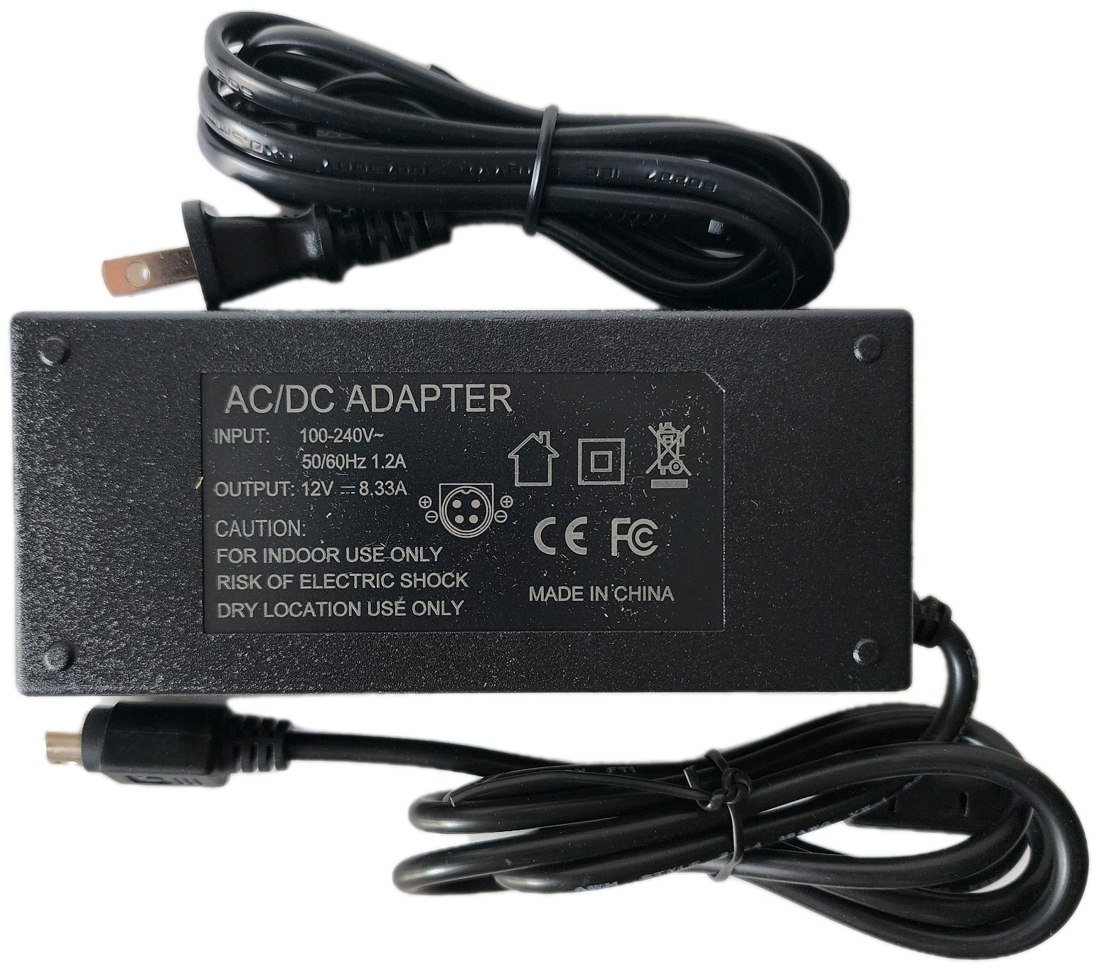 *NEW* 4-pin 12V 8.33A Power Supply Adapter Charger FAST  