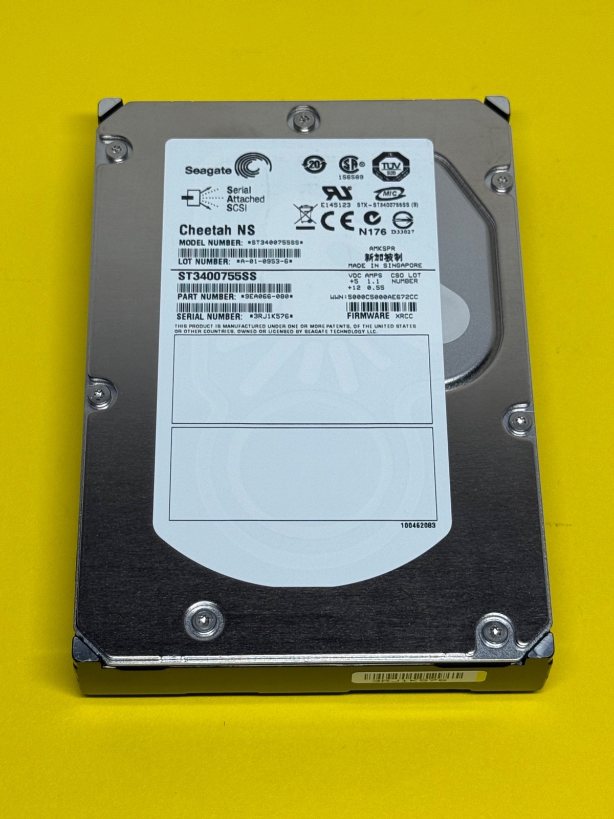 Dell Cheetah NS ST3400755SS 400GB 10K 3.5" SAS 9EA066-080