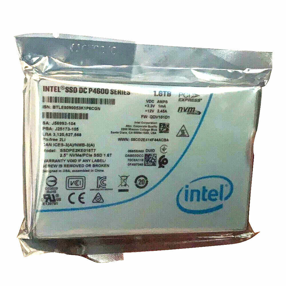 1TB intel SSD DC P4500 Series Solid State Drive NVMe/PCIe 2.5" SSDPE2KX010T7 New
