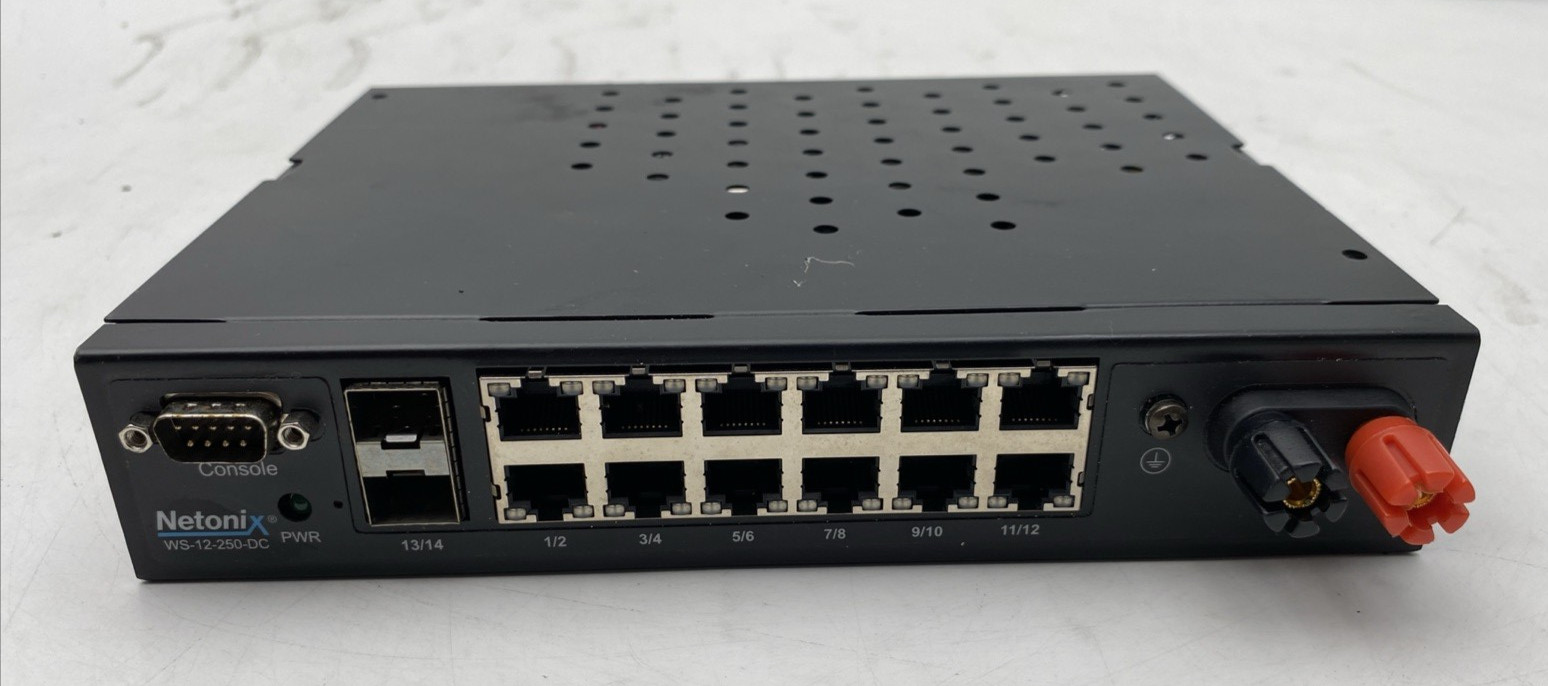 Netonix  WS-12-250-DC 12-Port Managed PoE Switch, 2SFP Uplink Ports