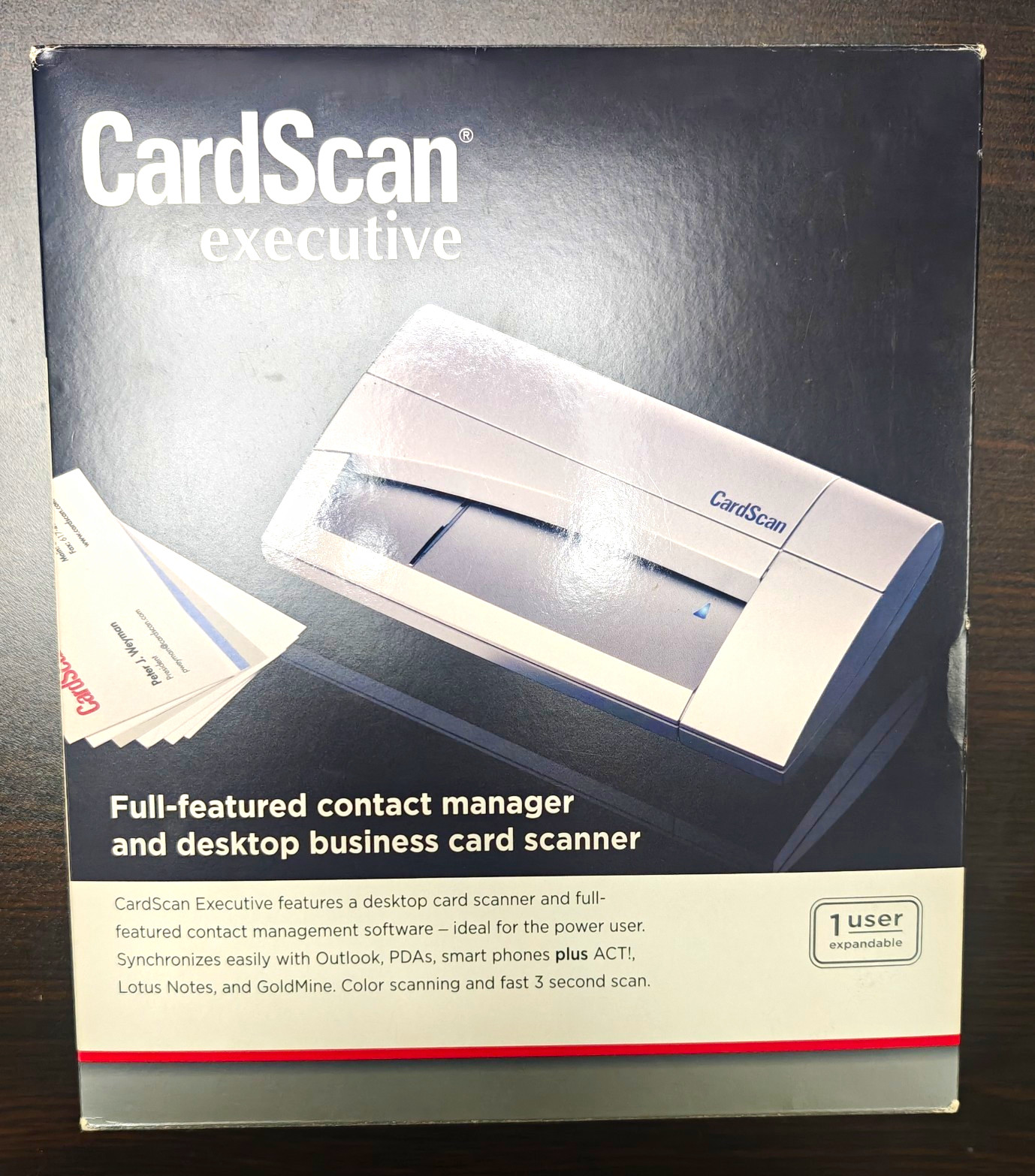 DYMO CardScan Executive Desktop Business Card Scanner & Contact Manager Boxed