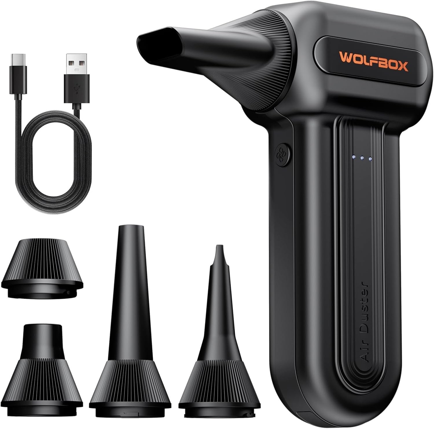 WOLFBOX MF60 Compressed Air Duster -110000RPM Super Power Electric Air Duster