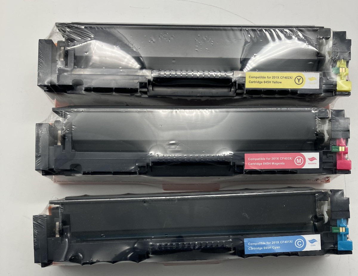 LOT OF 3 NEW TONER  201X    CF401X, CF402X, CF403X