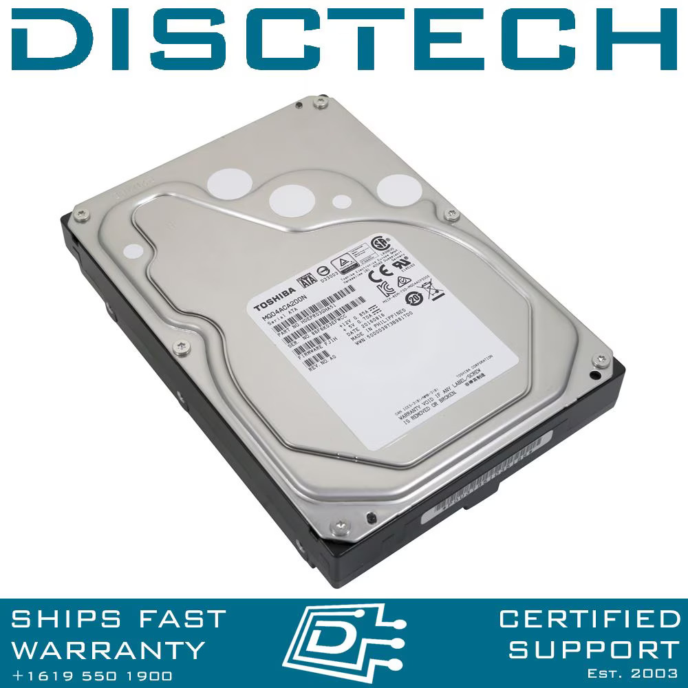 Toshiba MG04ACA200N 2TB 6Gbps 7.2K RPM Enterprise SATA HDD 4256W / 04256W