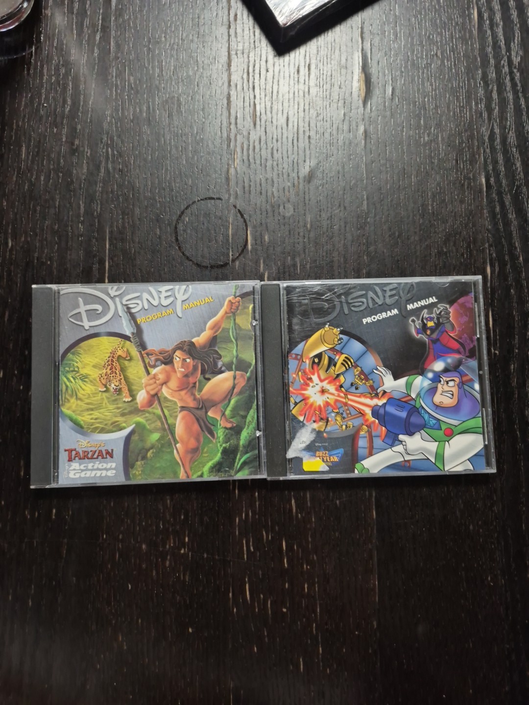Disney Princess CD Tarzan Action Game & Toy Story Program Manual Lot Of 2