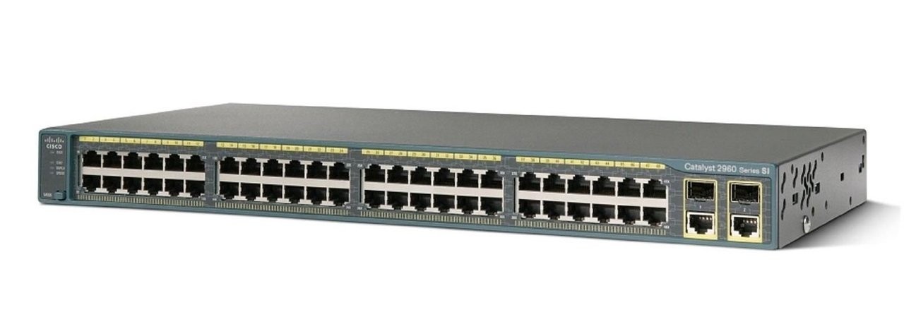 Cisco WS-C2960+48TC-L Catalyst 2960 Plus 48-Port Managed Switch Gigabit SFP