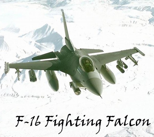 F-16 American Fighter Jet Fighting Falcon Flying Over Snow Landscape Mouse Pad