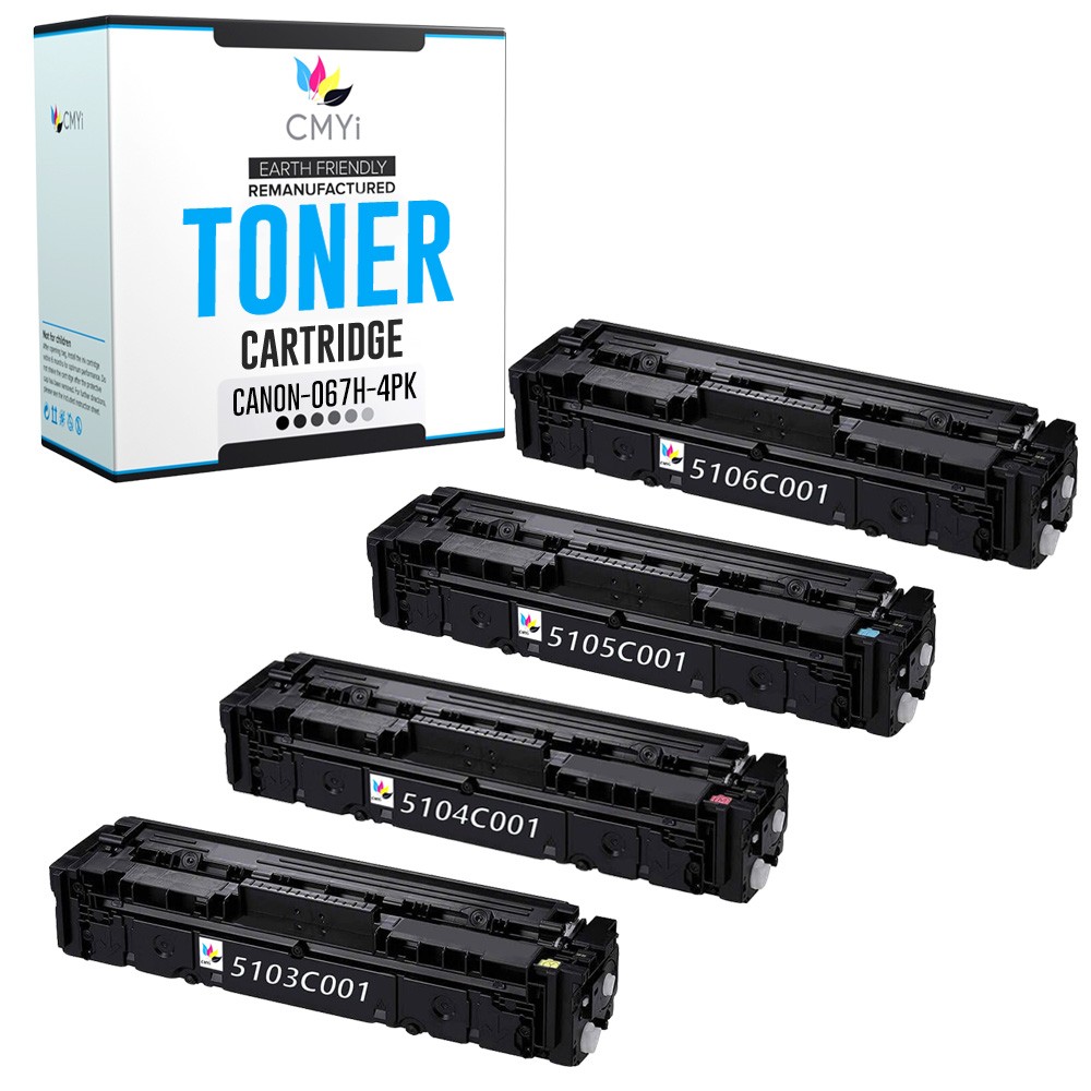 CMYi 4PK Replacement 067H Toner Combo Pack for Canon Color imageCLASS MF654Cdw