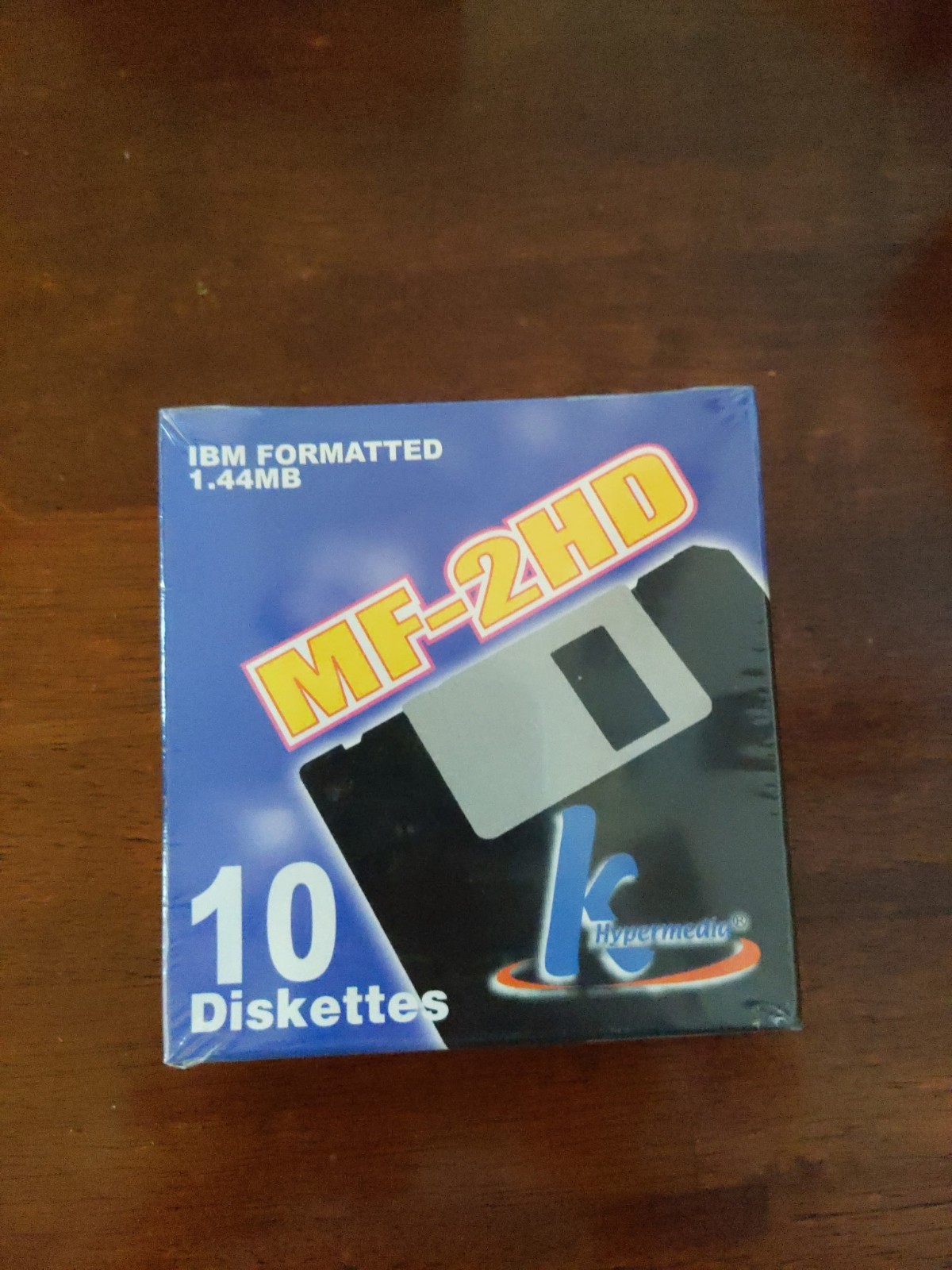 k Hypermedia Floppy Diskettes IBM Formatted 1.44MB MF-2HD Black 10 Box Of 10-NEW
