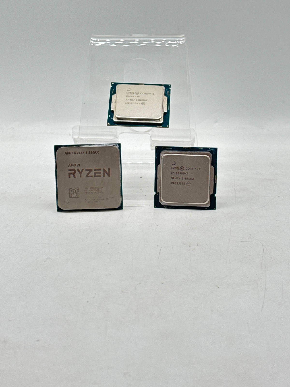 Lot of 3 CPUs Ryzen 5 5600X Intel i5-6402P i7-10700KF For Parts - For Parts