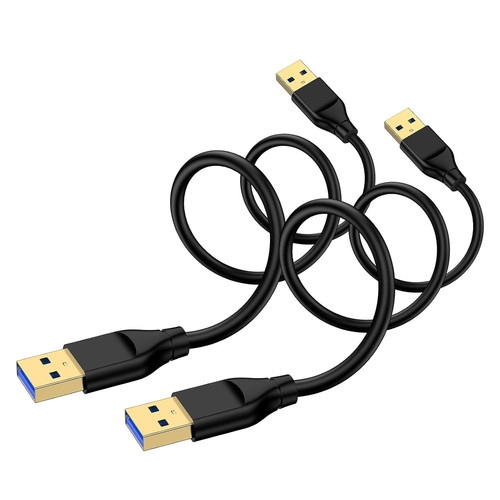 USB to Cable 10FT, 2Pack USB3.0 Male Double End 10FT