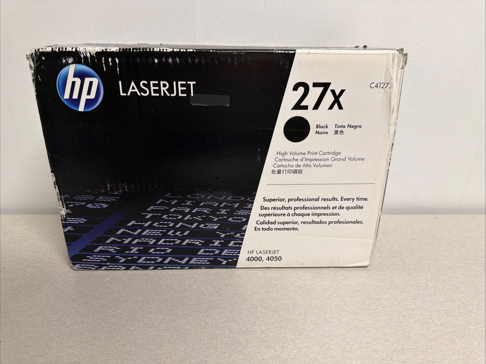 Genuine HP 27X Black High Yield Toner Cartridge, C4127X New and Sealed 
