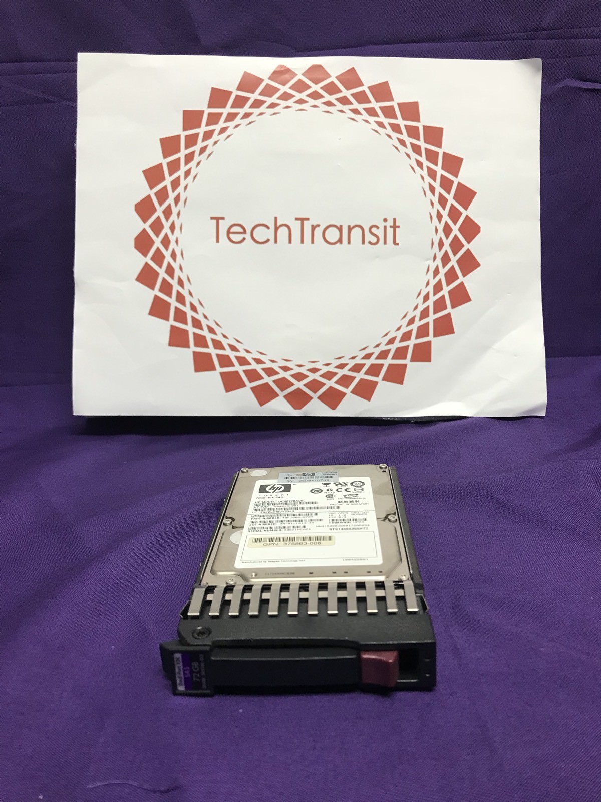 HP DG0072BALVL 504015-001 389346-001 72GB 10K 2.5" SAS Hard Drive