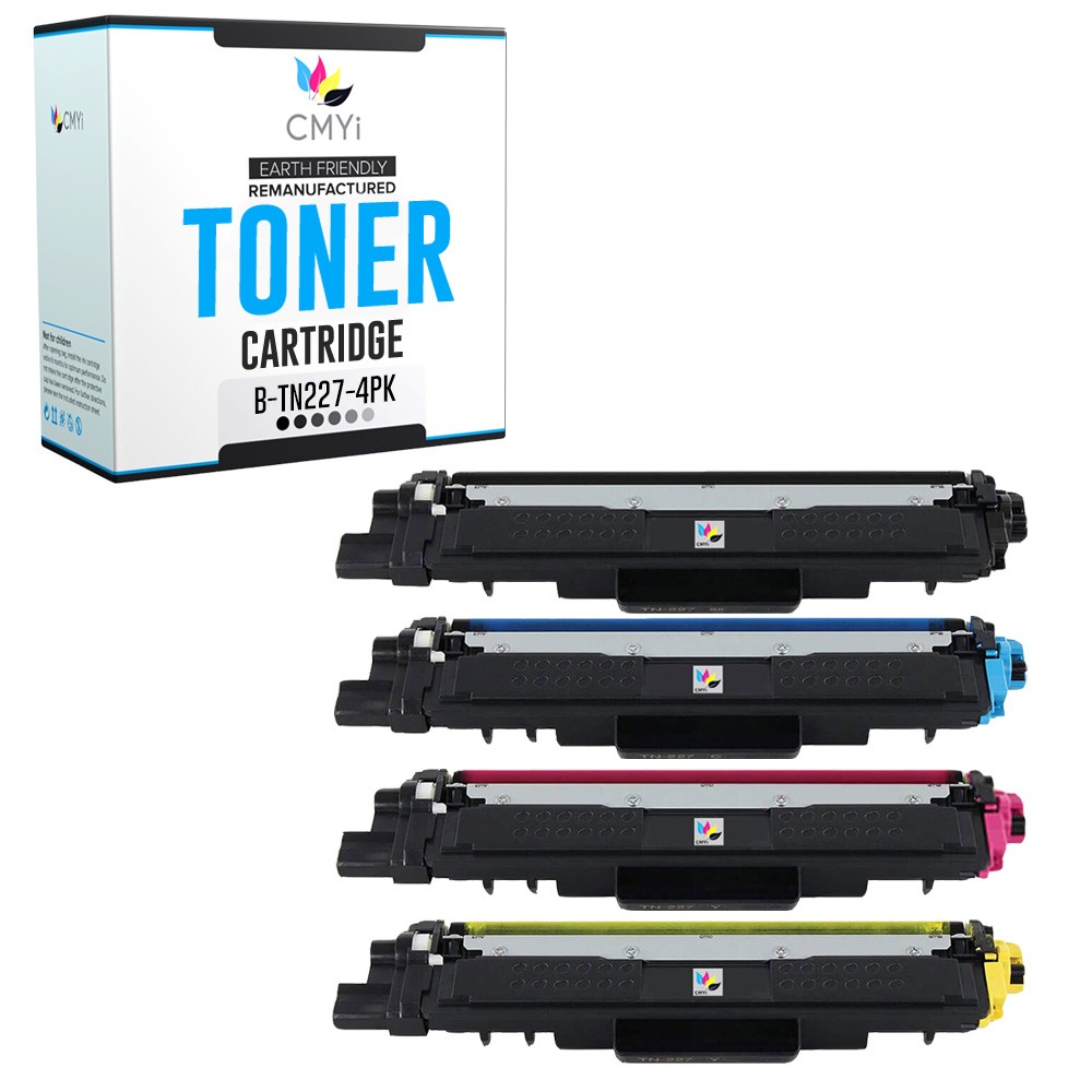 4PK Compatible CMYi TN227 Toner Cartridges fits Brother HL-L3270CDW, L3290CDW