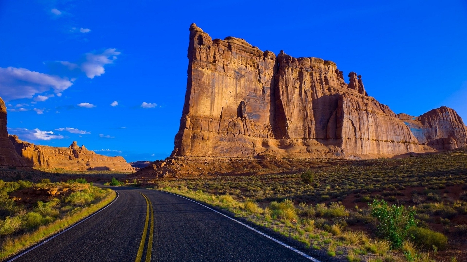 Landscape nature road arches national park utah desert Custom Gaming Mat Desk