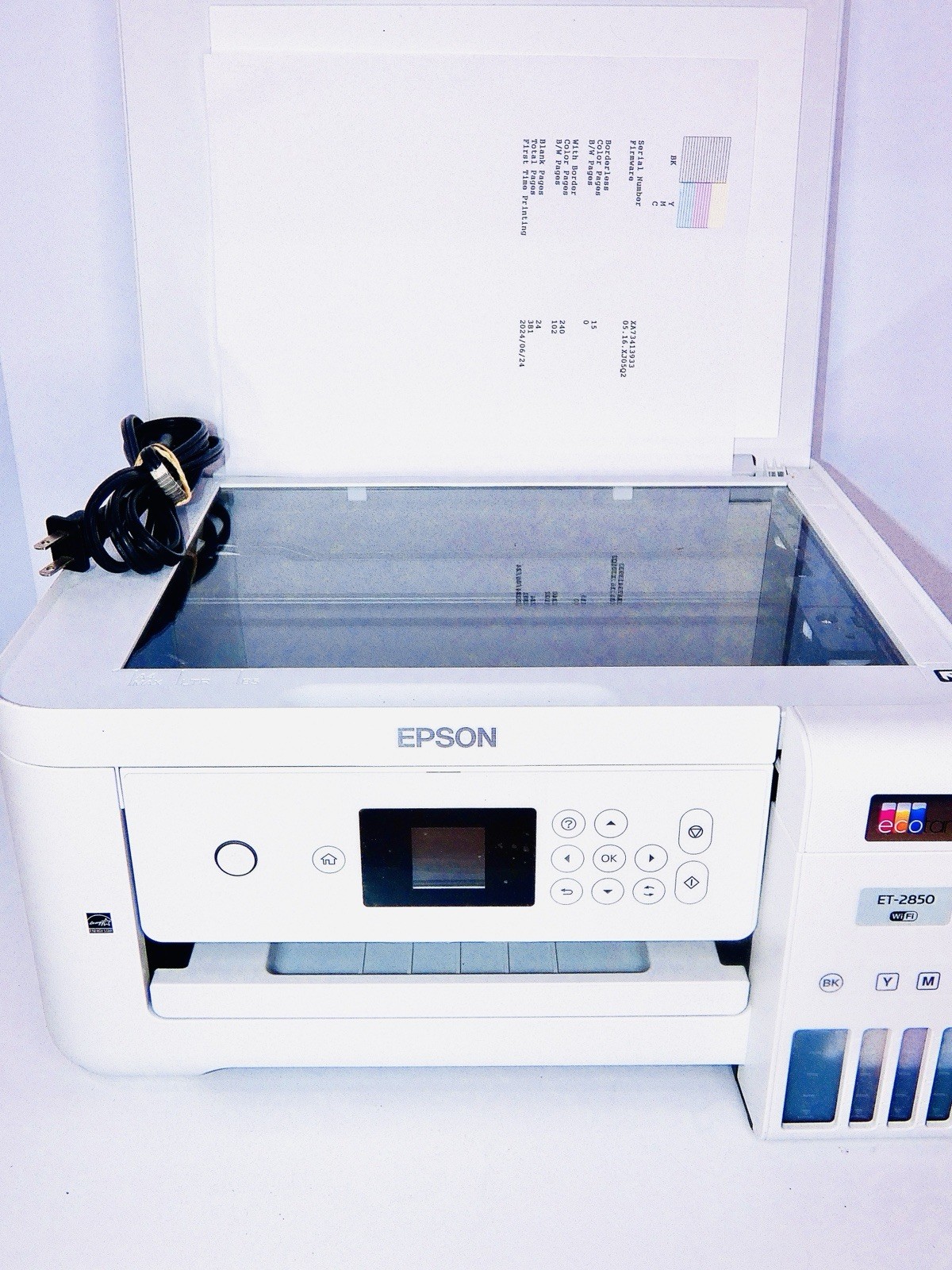 Epson EcoTank ET-2850 Wireless All-in-One Printer Low Page Count ~380 Tested