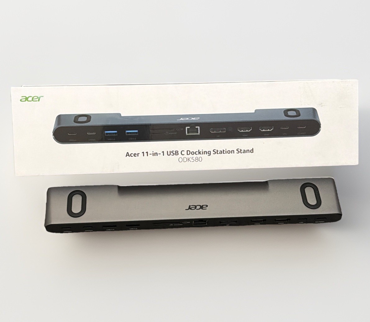 Acer Laptop Docking Station Stand 11-in-1 USB C Monitors 100W PD 8k DP HDMI