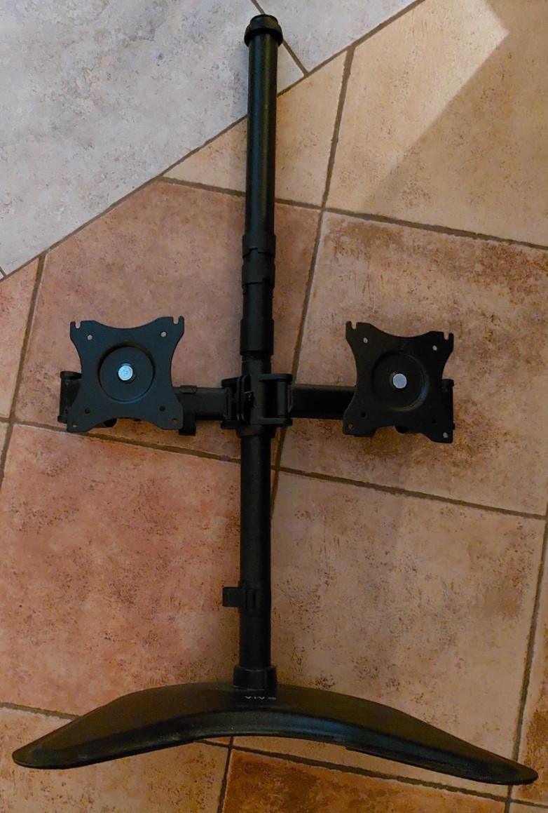 VIVO Steel Quad 32" Monitor Mount Adjustable Stand ONLY TWO ARMS. LOCAL PICKUP