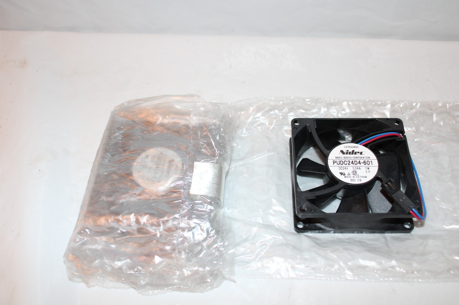 2x Nidec SERVO PUDC24D4-601 DC 24V 0.04A 1W Inverter Cooling FAN "BRAND NEW"