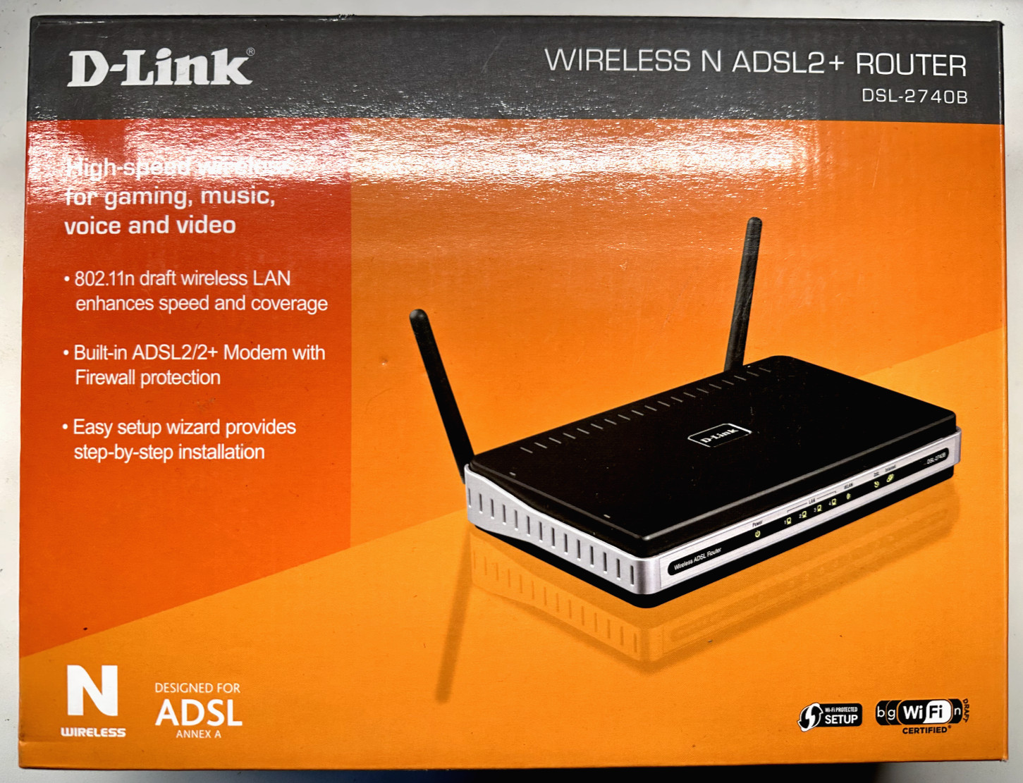 ADSL2+ D-LINK DSL-2740B (2080N) MODEM ROUTER