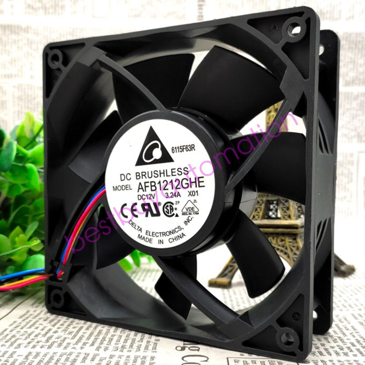 DELTA AFB1212GHE 12038 12V 3.24A 12cm Cooling Industrial Fan High Air Volume