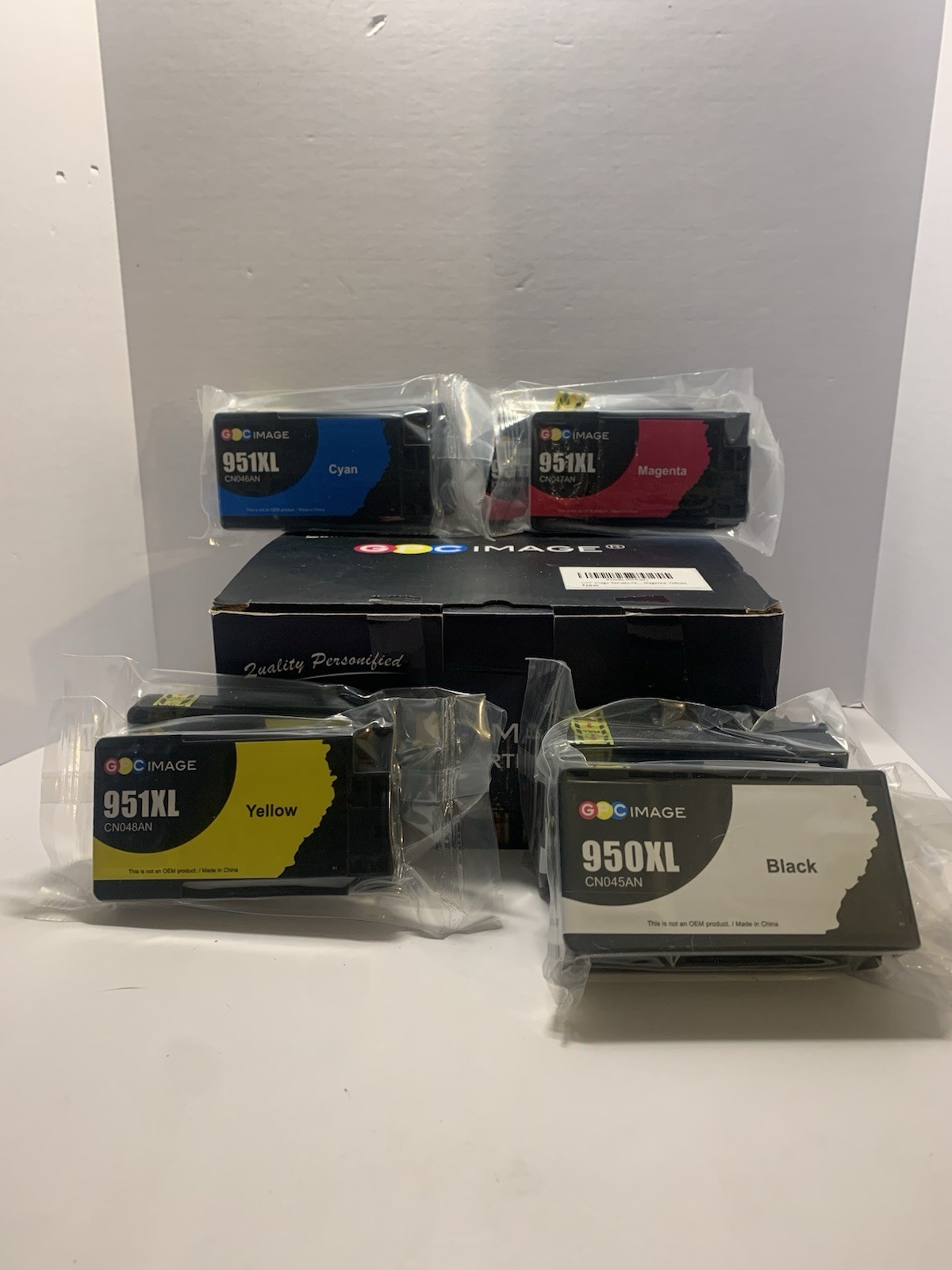 GPC Image 950XL/951XL Ink Cartridges 2Yellow, 2Magenta, 2Cyan, 2 Black/ Lot Of 8