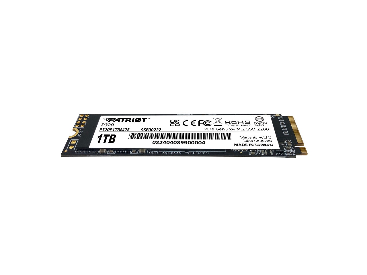 Patriot P320 M.2 2280 1TB PCI-Express 3.0 x4 Internal Solid State Drive (SSD)