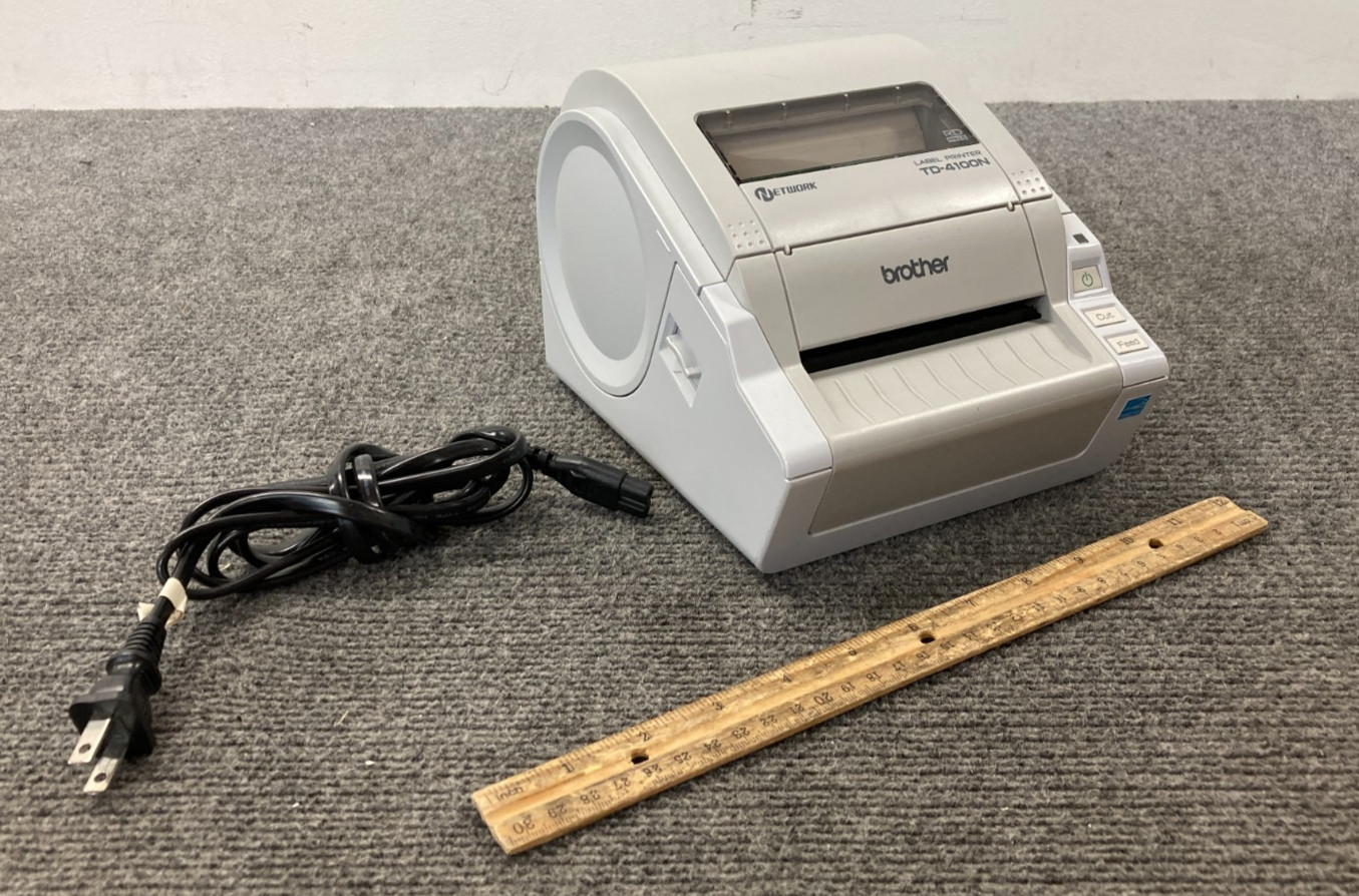 Brother TD-4100N Thermal Label Printer w/ Power Cord
