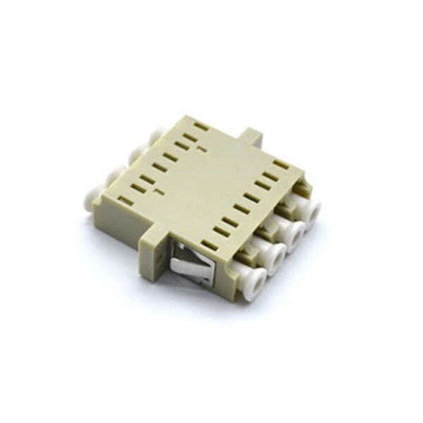 LC UPC Quad Flange Fiber Optic Optical Coupler Adapter Connector Multi Mode