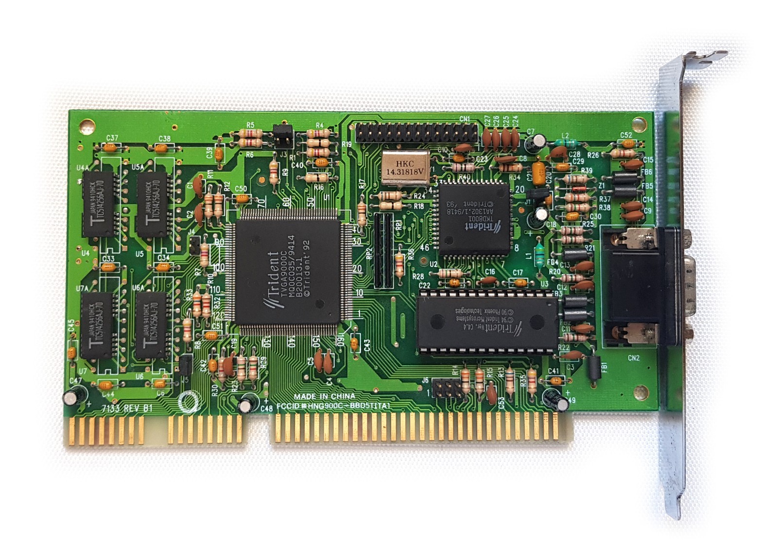 Graphics Card Trident TVGA 9000C , 512KB VRAM, ISA 16 bit