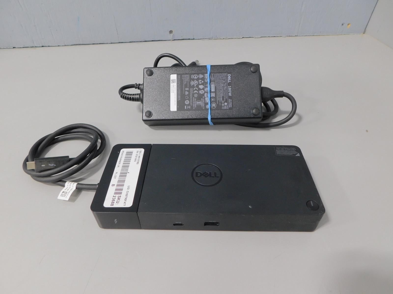 Dell WD19TBS Thunderbolt 3 USB-C Docking Station w/ 180w Power Adapter