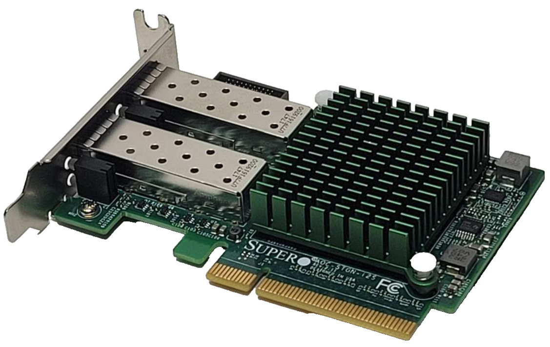 SuperMicro AOC-STGN-i2S Dual Port 10GB SFP+ 10GB Card Low Profile Rev 2.11