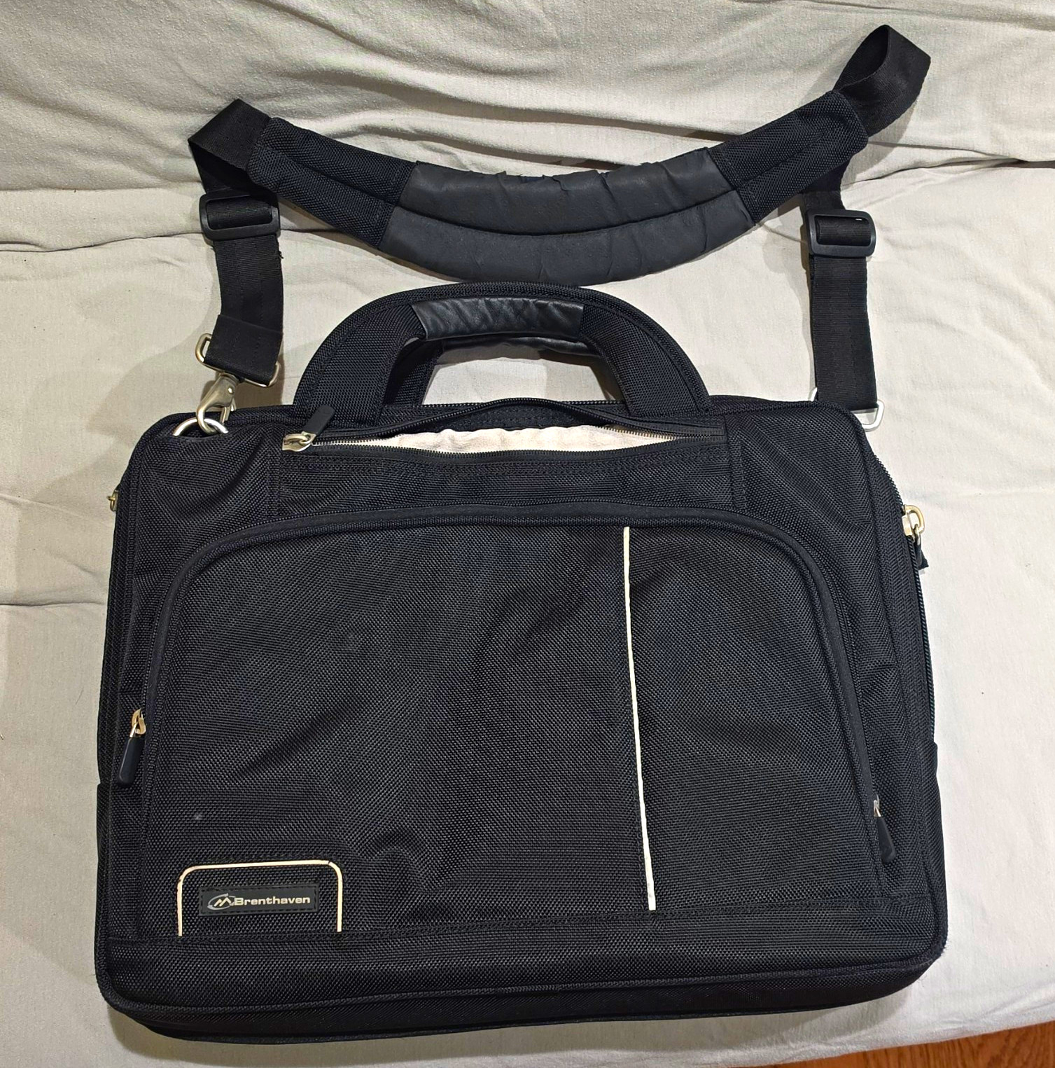 Brenthaven ProStyle II-XF Black 15in Padded Laptop Briefcase