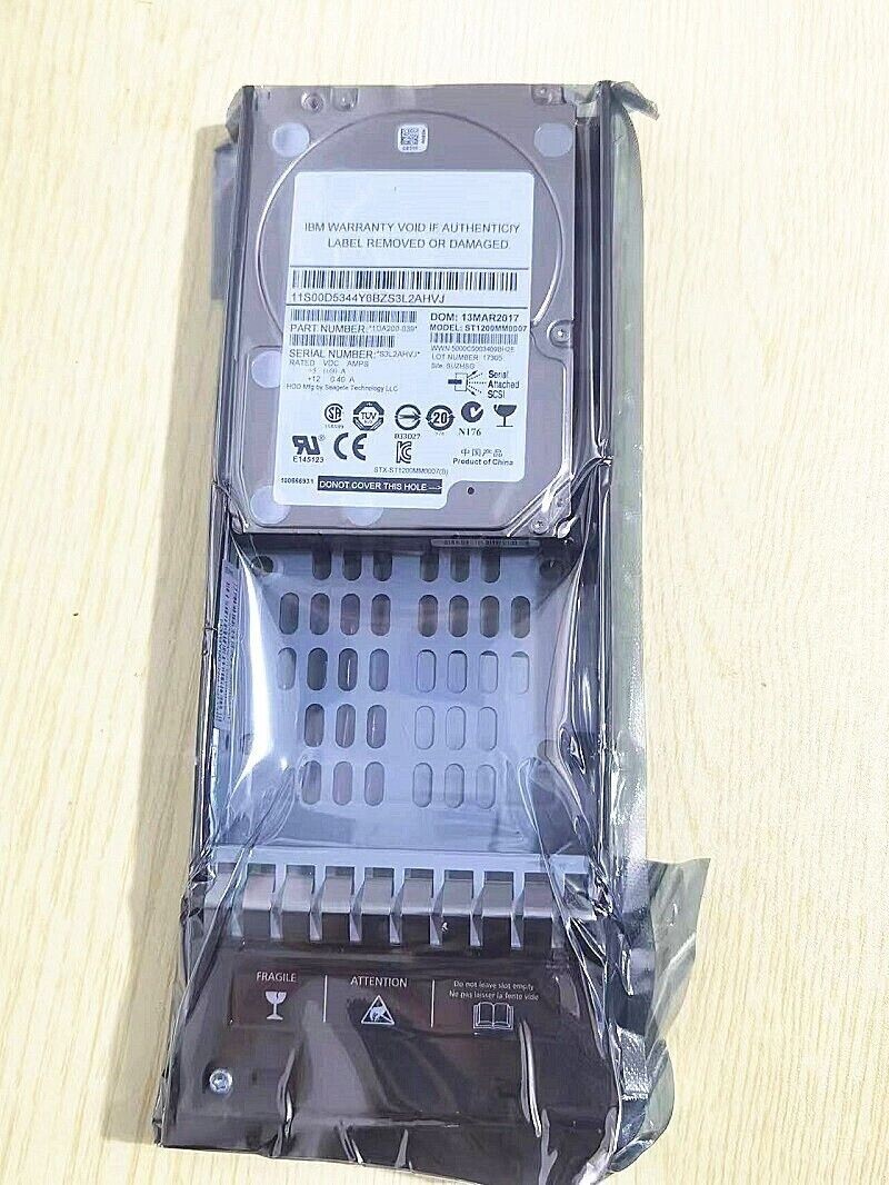 FOR Lenovo / IBM 85Y6156 85Y6155 00AR327 2.5'' 10K 1.2TB SAS 6G V7000 Hard Drive