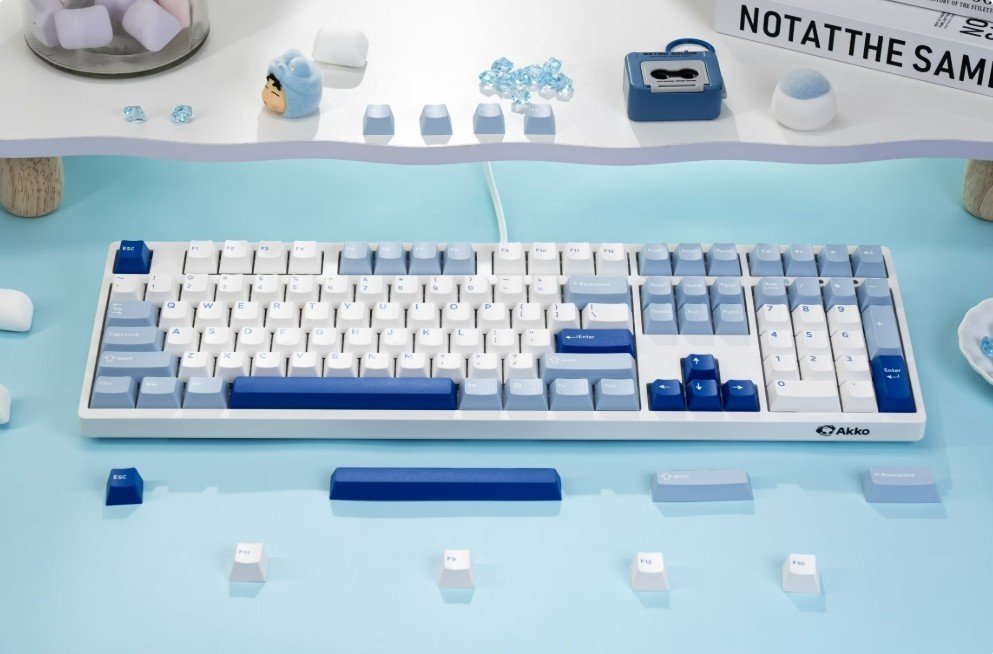 Akko Glacier 3108v3 Mechanical Keyboard PBT Double-Shot Cherry Profile