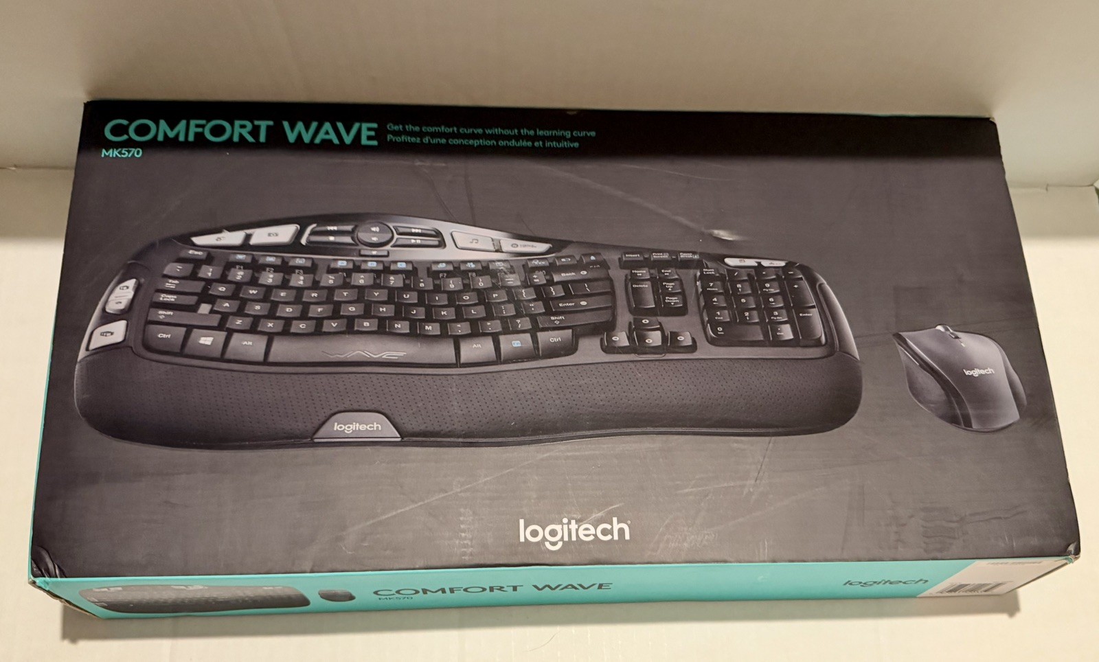 Logitech Corporate Series MK570 Comfort Wave K350 Wireless Keyboard Combo USB